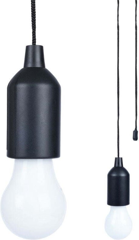Led lamp in light bulb shape with 90cm cord for camping