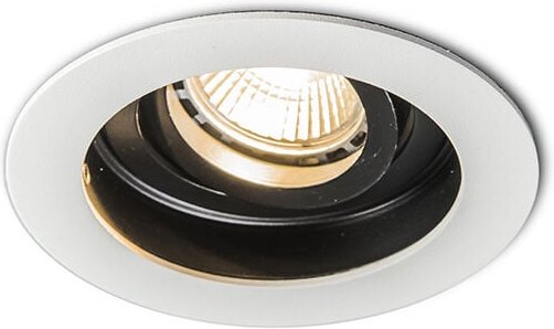 Moderner Einbaustrahler weiß Stahl GU10 50mm - Rondoo