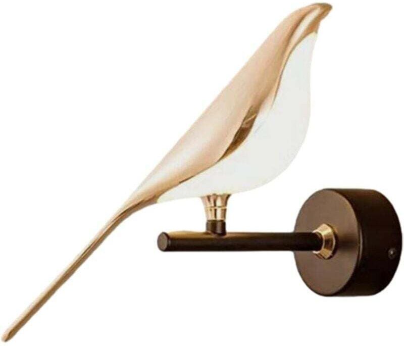 Vogel-Wandleuchte, Wandlampe für den Innenbereich, Wandleuchte für den Nachttisch, LED-Wandbeleuchtung, Wandleuchte für ...
