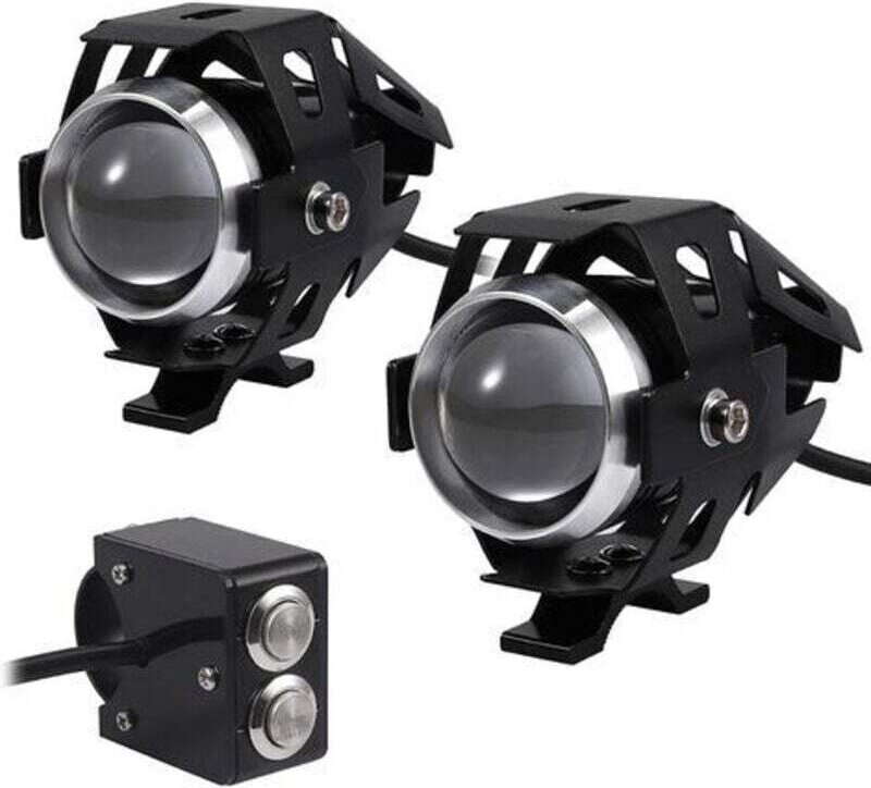 Stück 15W Motorrad-LED-Zusatzscheinwerfer, Motorrad-Nebelscheinwerfer, LED-Spot-Projektor, 3000LM, U5 wasserdicht, 12-24...