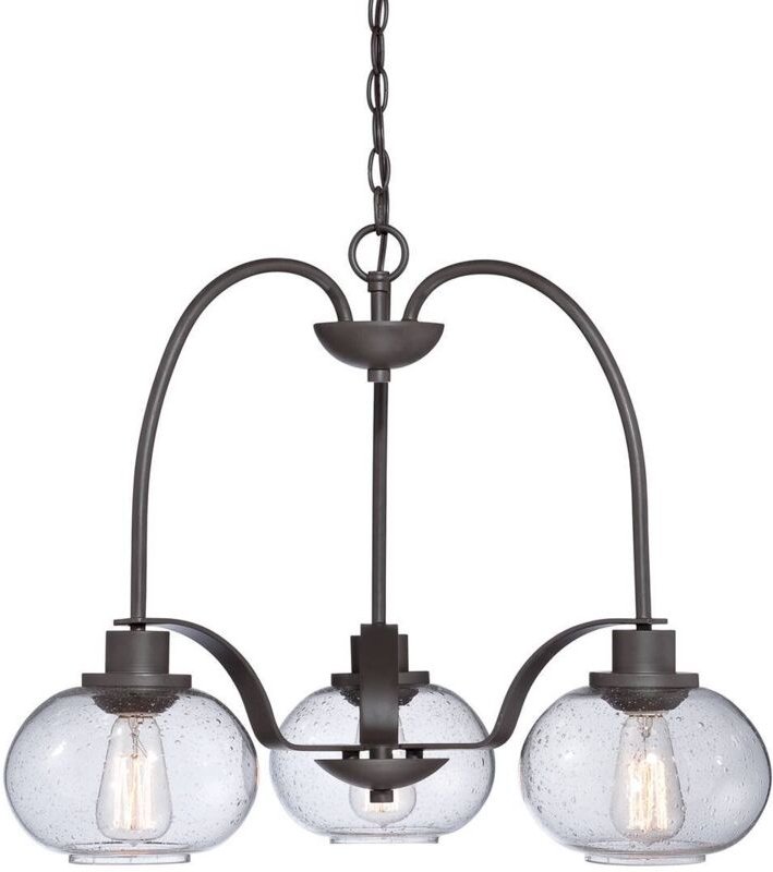 Elstead - Trilogy - Multi Arm Kronleuchter 3 Light Old Bronze Finish, E27