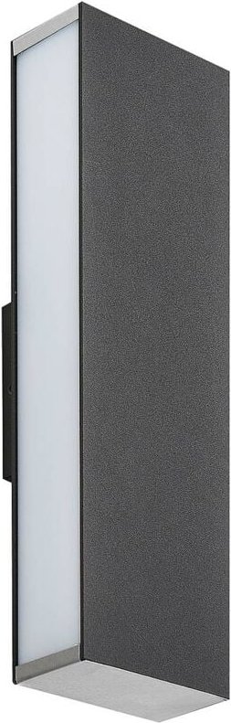 Lucande - led Wandleuchte außen 'Aegisa' aus Edelstahl von