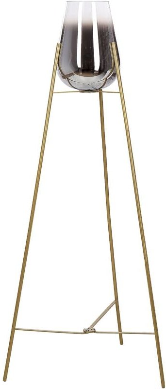 Stehlampe aus Metall mit Goldglas Schlafzimmer Wohnzimmer modern Glamouröses Design