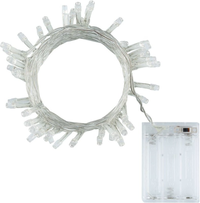 LED-Girlande Aussen Kabel mit Batterie 5m Grün