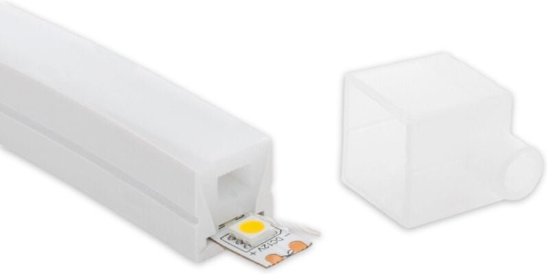 Profil Neon SFLEX 16x16 vertikale Kurve für LED Streifen IP20 bis 8 mm 10 m