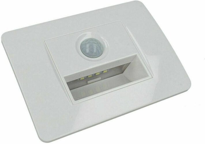 Trade Shop Traesio - Trade Shop - led faretto segnapasso per scatola 503 mit sensor moving light fredda 6500K - Weiß