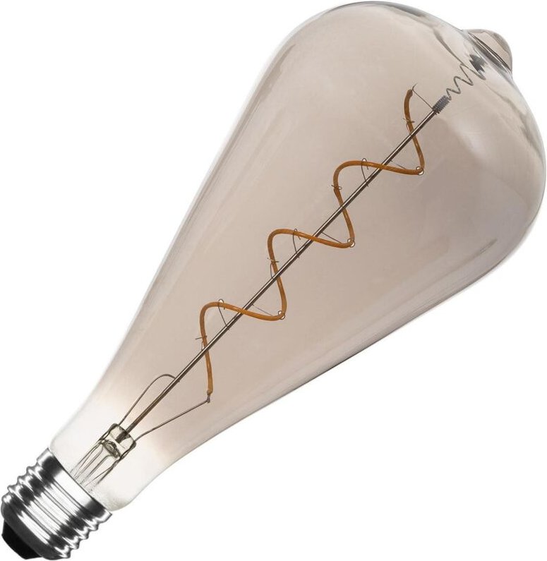 Efectoled - LED-Glühbirne Filament E27 4W 400 lm ST115 Smoky No Flicker 2200K Superwarm