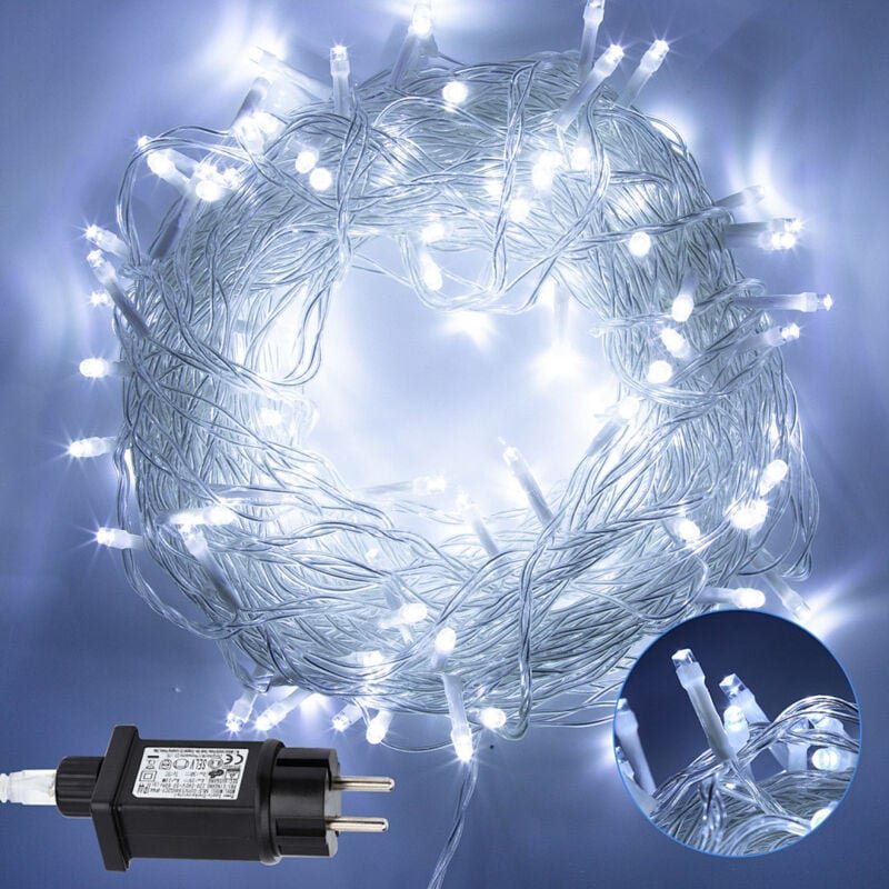 Wolketon 30m 300 LED Lichterkette Eisregen LED-Lichtervorhang Weihnachtsbaumbeleuchtung Weihnachtsbeleuchtung Innen Auße...