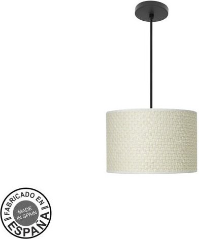 Abrila akunadecor Pendelleuchte Schirm Leinwand Mode Modell White 30 Cm