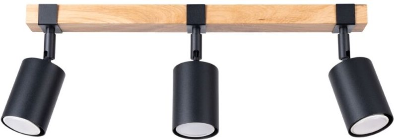 Ignis 3 Gu10 Scheinwerfer Schwarz Holz Lumilo 13.339.45