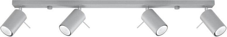 Sollux RING - 4 Light Spotlight Bar Grau, GU10
