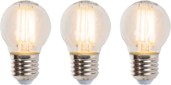 Luedd - 3er Set E27 dimmbare led Kugellampen P45 Kugellampe 5W 470lm