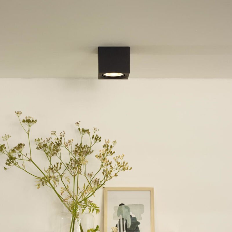 Lucide FEDLER - Deckenstrahler - LED Dim to warm - GU10 (ES111) - 1x12W 2200K/3000K - Schwarz