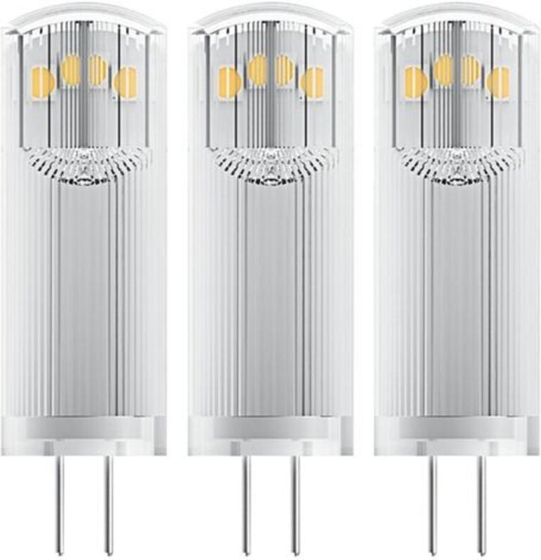 Osram - base led Lampe pin, Pinlampe mit G4 Sockel, 1,80W, Ersatz für 20W-Glühbirne, klar, Warmweiss (2700K), 3er-Pack