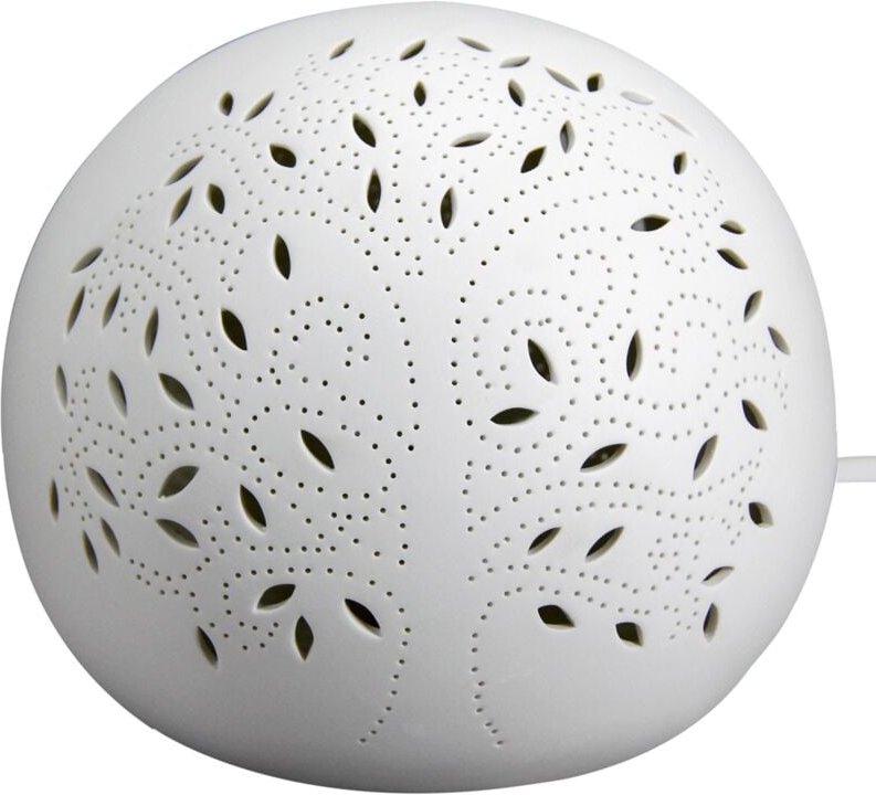 Lampas Lampas Weiße Tischlampe - 21x21x18cm - Signes Grimalt