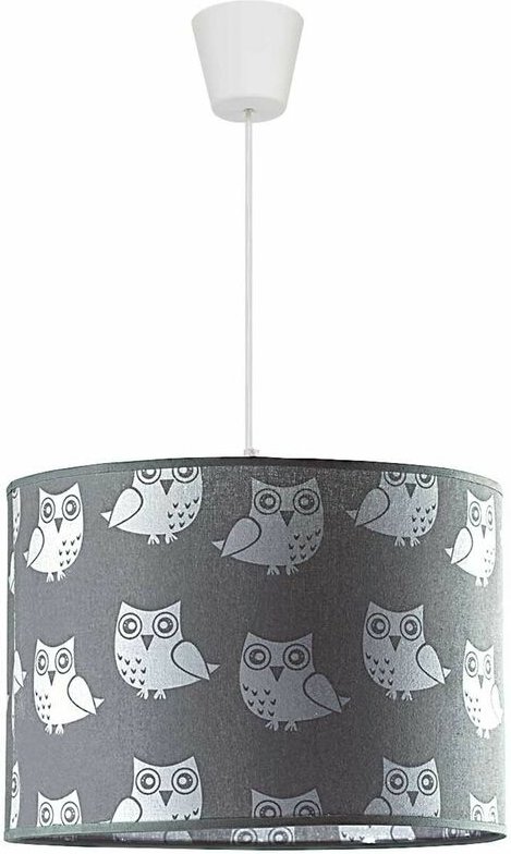 Pendelleuchte E27 Ø 38 cm Grau Weiß Hängeleuchte