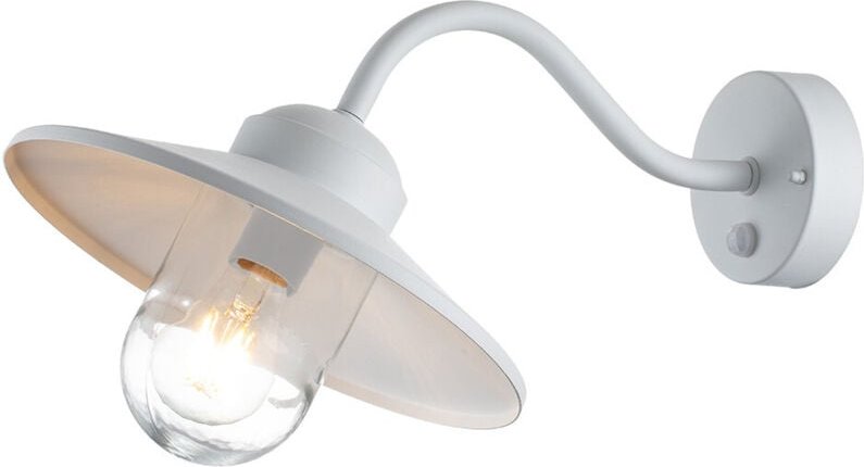 Thumbnail - Klampenborg Außenkuppel-Wandleuchte Weiß, IP44 - Elstead