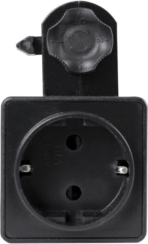 Schuko-Adapter für LED-Leuchten in dreiphasigen Schienen