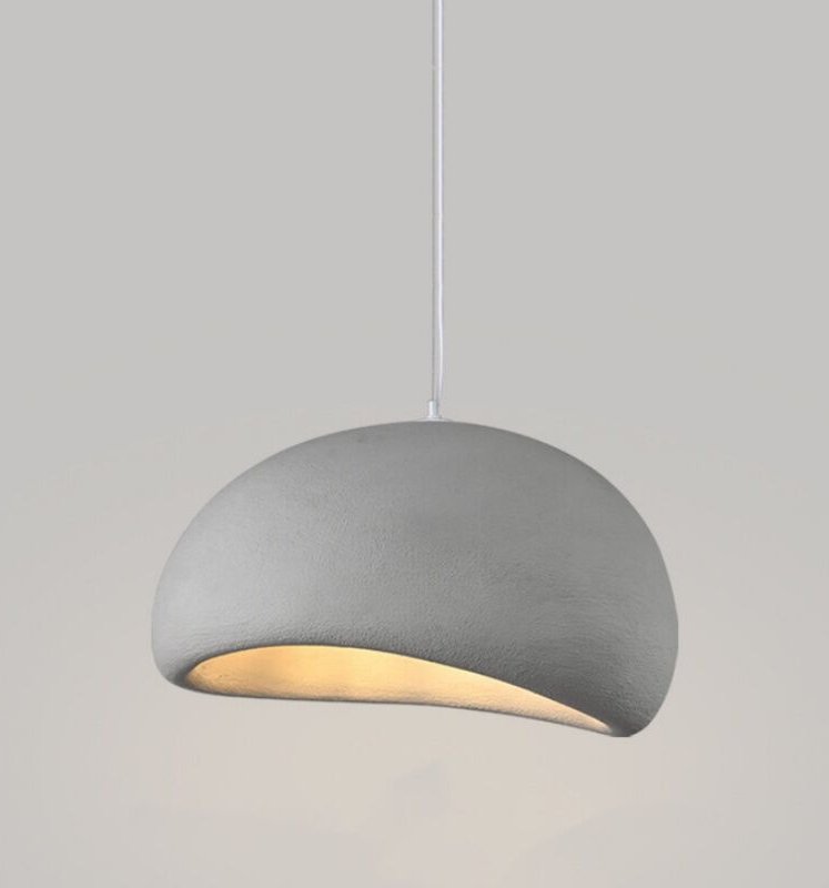 Retro Pendellampe Kreative Hängeleuchte Grau Innenbereich Kronleuchter für Küche Esszimmer Café Bar Club Ø30CM