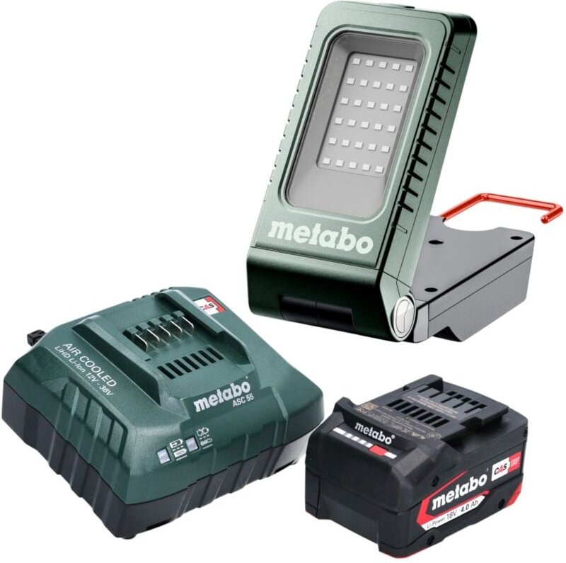 Metabo BSA 18-1000 Akku Baustrahler 18 V 1000 lm + 1x Akku 4,0 Ah + Ladegerät