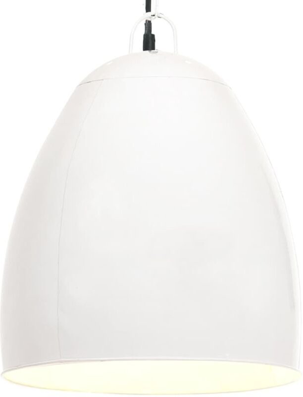 Hängelampe Industriestil 25 w Weiß Rund 42 cm E27 Vidaxl