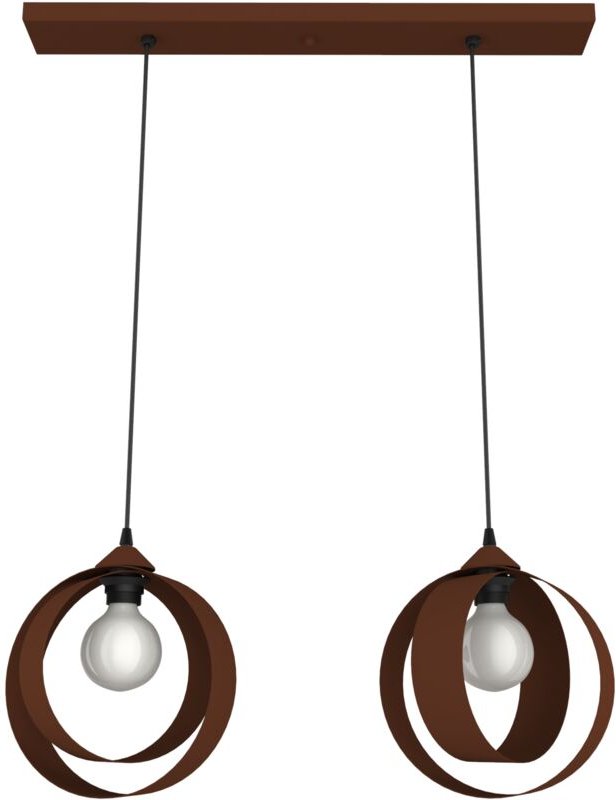 Nucleo sospensione binario 2 luci monocolore opaco