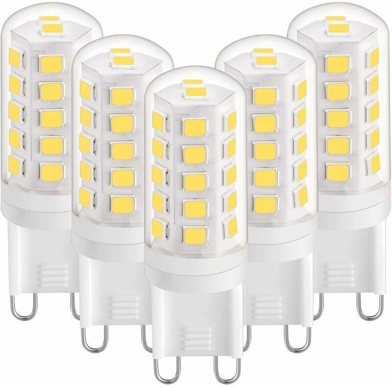 G9 3W LED-Lampe, Neutralweiß 4000K, 420lm, entspricht einer 28W/40W Halogenlampe, G9 LED-Lampe in Maiskolbenform für Sch...