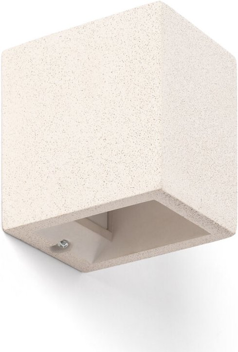 Efectoled - Wandleuchte Zement Doppelseitige Beleuchtung Batam Beige