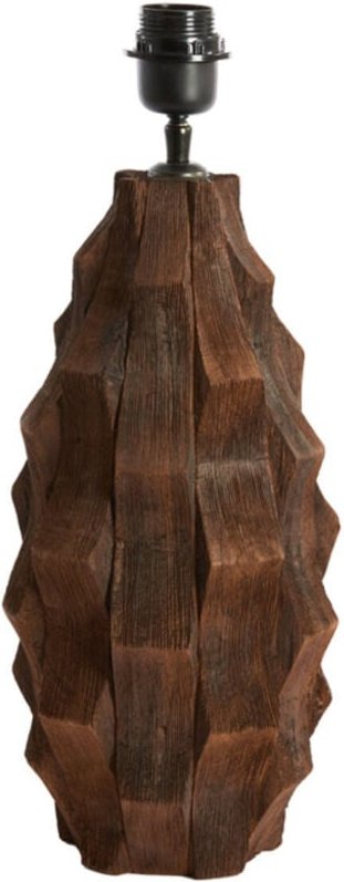 Light & Living - tischlampe - Takabe - braun - holz - einzelne