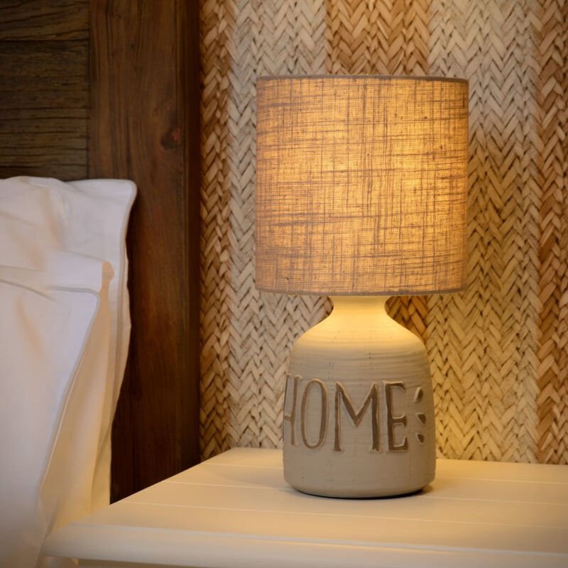 Cosby - Tischlampe - ø 16,5 cm - 1xE14 - Grau - Lucide