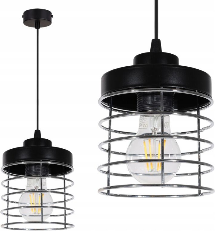 Led-Deckenhängelampe Aus Chromdraht