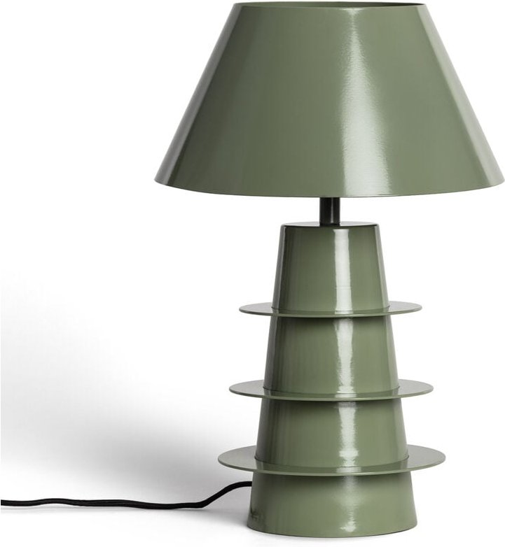 Tischlampe Metall Kadrina Khakigrün