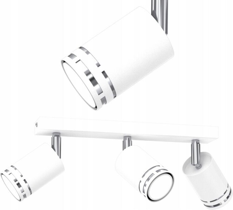 Deckenleuchte Weiss Chrom Bewegliche Led Gx53 Polish Spot Reflektor