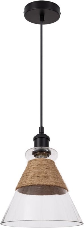 Ledkia - Pendelleuchte Glas Royesa Schwarz