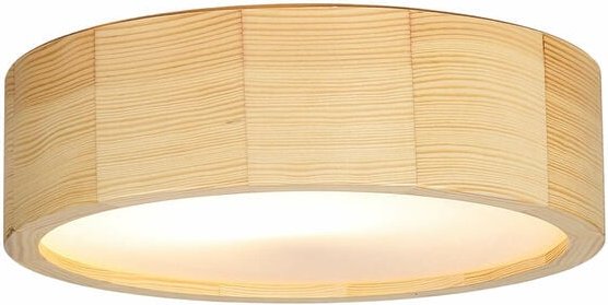 Thumbnail - Licht-erlebnisse - Deckenlampe Holz rund 27 cm Flur Wohnzimmer Deckenleuchte