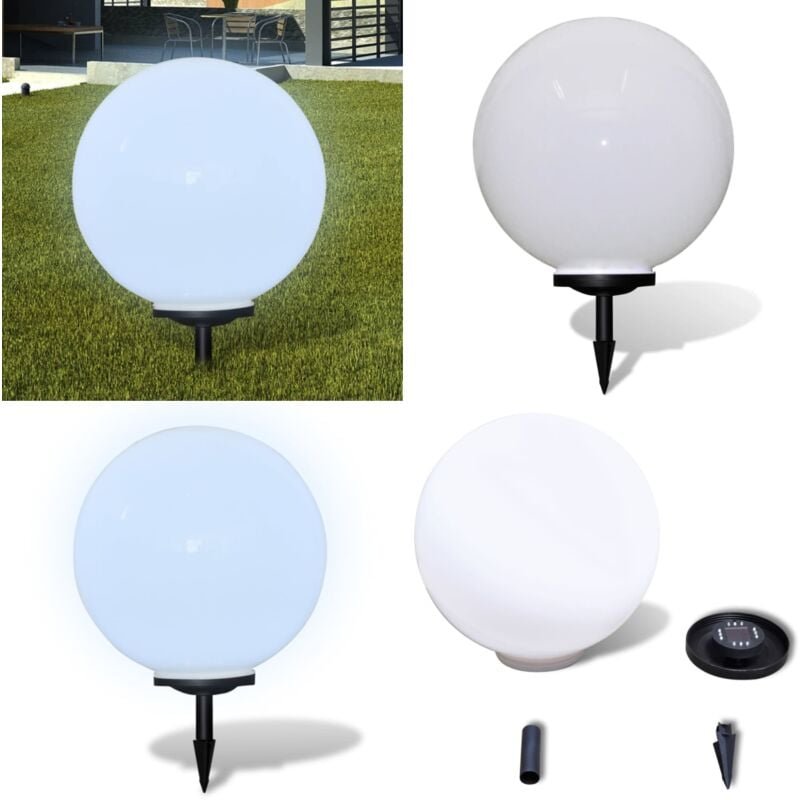 Wegeleuchte led 50 cm mit Erdspieß - LED-Lampe - Solarleuchte - Gartenbeleuchtung - Außenscheinwerfer - Wegleuchte - Hom...