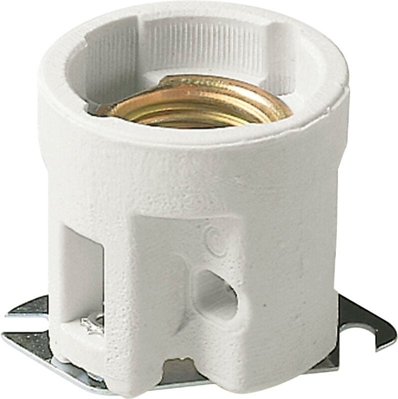 VIMAR - 02182.D E27 Lampenfassung D50mm verzinnte Platte gerade