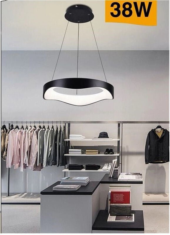 Thumbnail - Trade Shop - led onda 38W ultra moderna 3 light A67-3C - Schwarz