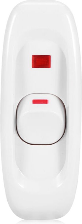 Lichtschalter, Tischlampen-Kabelschalter, Ein/Aus-Schalter, Wechselstrom 250 V 10 A mit LED-Anzeige, 1-polige Schaltung ...