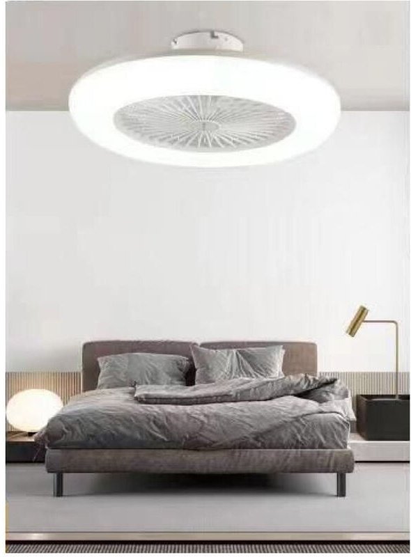 Thumbnail - Trade Shop Traesio - Trade Shop - plafoniera modern led soffitto ventilatore light dimmerabile 3000K-6500K 60004 -