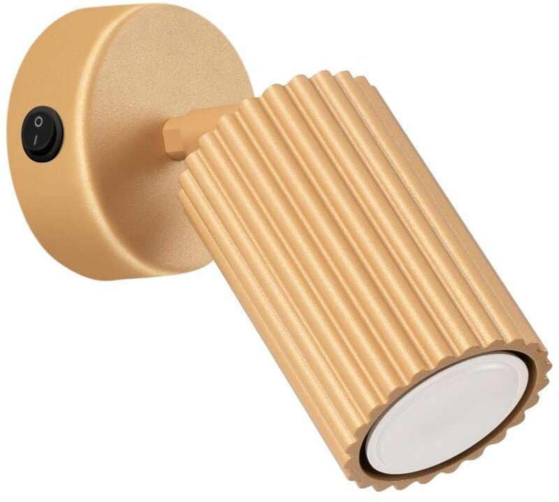 Amber 1 Gu10 Goldene Wandlampe Alu Lumilo 15.183.60