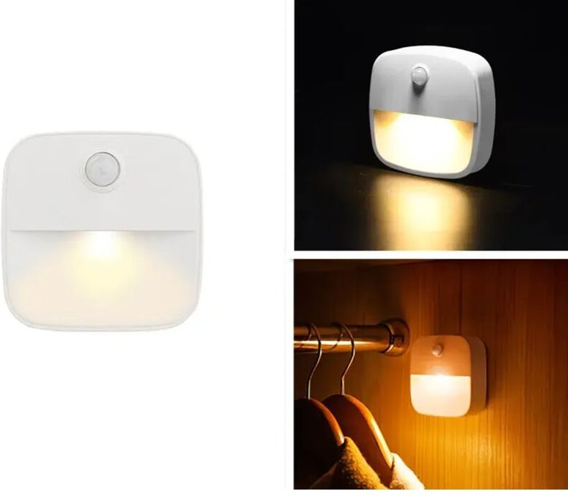 LED Nachtlicht mit Bewegungssensor – Steckdosenlicht Weiß, Licht- & Radar-Sensor, Energiesparend