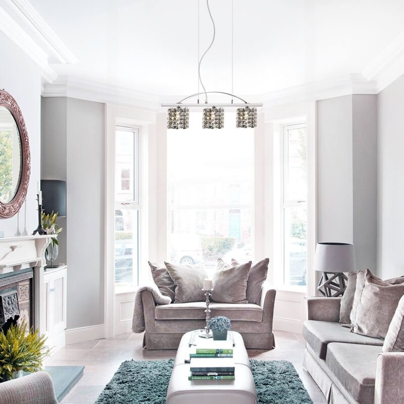 Hängeleuchte Claut, Silber 32