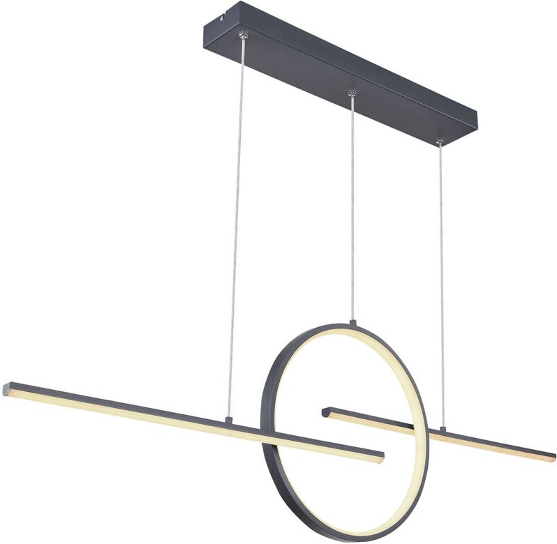 Thumbnail - Hängeleuchte - Barral - grau - metall - große - Globo