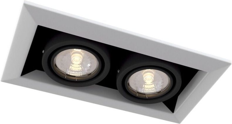 Thumbnail - Maytoni - Metal Modern Einbau-Downlight Twin Square Weiß, 2 Licht, GU10