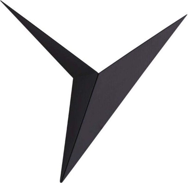 Dreieckige LED-Wandleuchte aus Eisen, schwarze Wandleuchte, industrielle Wandleuchte, Wandbeleuchtung für den Innenberei...