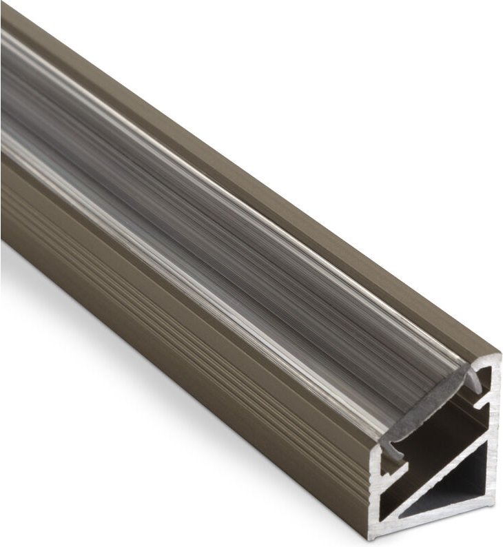 So-tech - 5er Pack - led Profil-66 Edelstahloptik 2m Klar für led Streifen