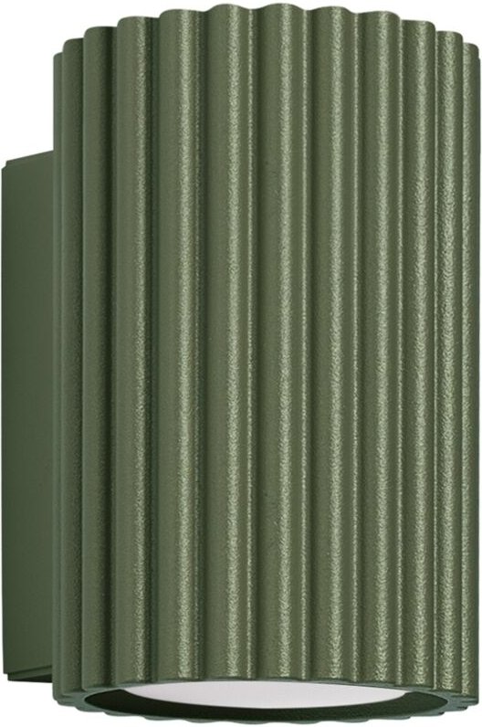 AMBER 1 GU10 Wandleuchte olivgrün Alu Lumilo 16.687.56