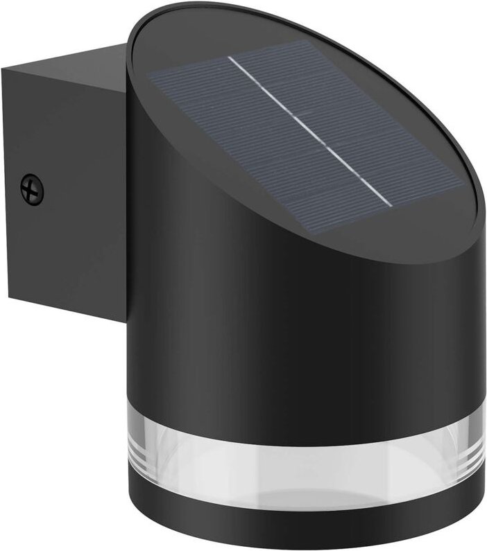 Philips - Fyve wandleuchte abgewinkelte solarzelle ultraeffiziente led 200 lm schwarz