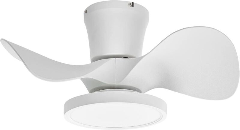 Leiser Deckenventilator mit LED-Licht, 22 Zoll (ca. 55,9 cm), großes Luftvolumen, Fernbedienung, geeignet für Küche, Sch...